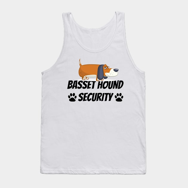 Basset Hound Security - Dog Quote Tank Top by yassinebd